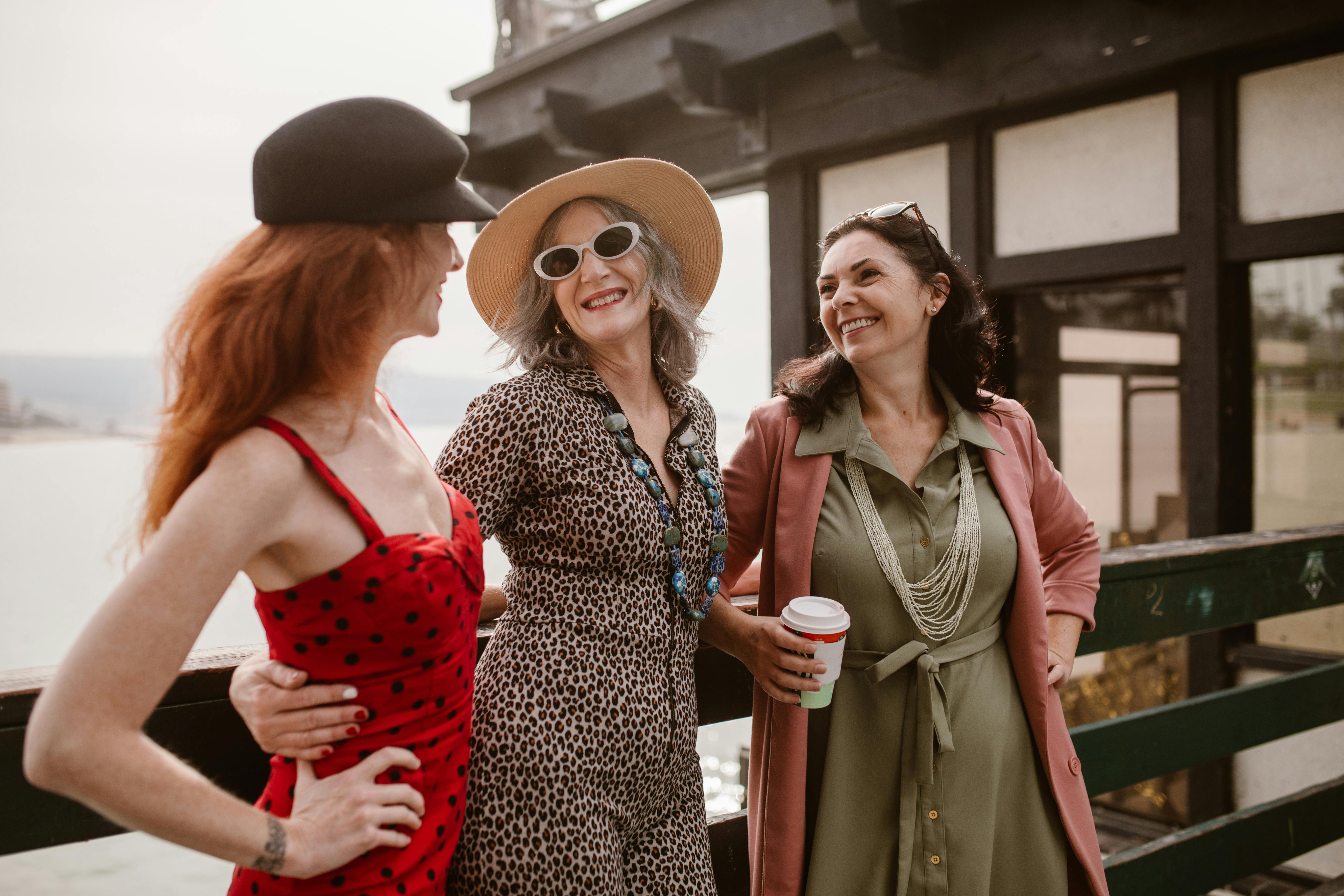 Women in their 40s and 50s enjoying life